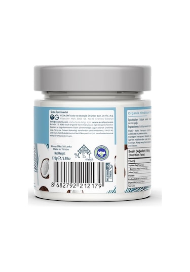 OG natural Organik Hindistan Cevizi Yağı 170 Gr 170 G