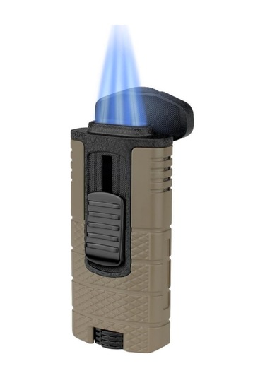 Tactical Triple Lighter Tan Black Puro Çakmağı