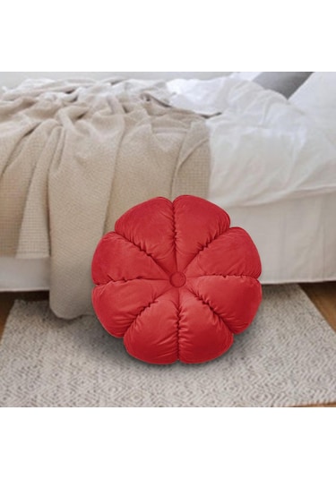 Suntek Magideal Yuvarlak Atmak Yastık Dekorasyon Sandalye Kırmızı