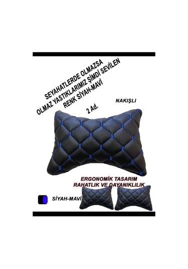 Ford C Max Araba,uyumlu Oto Koltuk ,araba Boyun Yastığı Mavi Siyah