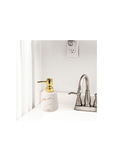 Suntek Banyo Otel Tezgahı Beyaz Için Sabunluk Boş Banyo Sıvı Kabı Beyaz