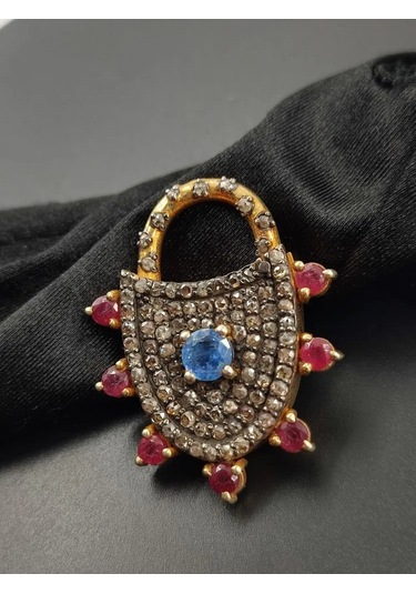 Tanzanit Yakut Elmas Kolye Ucu 283