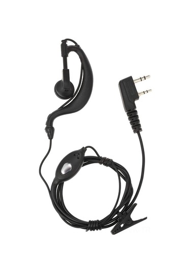 Vkemall K Pluglu Ptt Mikrofonlu Radyo Kulaklığı - Baofeng Uv-5r, Retevis Ve Kenwood Çift Yönlü Radyolar İçin