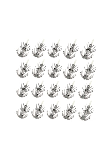 Jeehugo 20 Adet 3.0 Güneş Işığında Parlayan Paslanmaz Çelik İki Katlı Kalamar Yem İğnesi