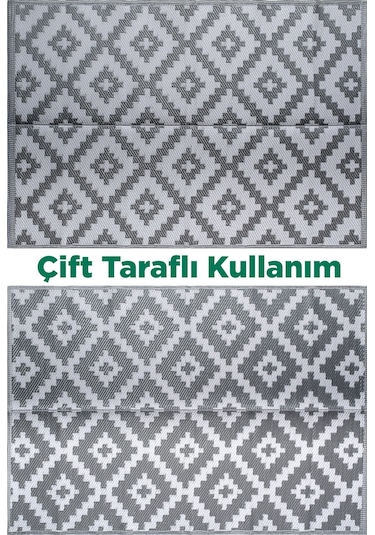 Konfor Halı Savana 8805 Plaj Kamp Piknik Bahçe Halısı Balkon Teras Hasır Mat Savan Halı