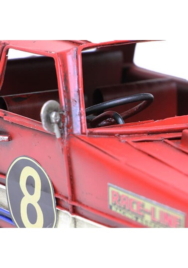 T.concept Dekoratif Dayanıklı Metal Nostaljik Araba Kırmızı Renk C0952