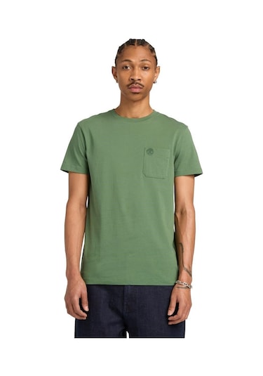 Timberland Dunstan River Chest Pocket Erkek T-shirt-32647 Yeşil