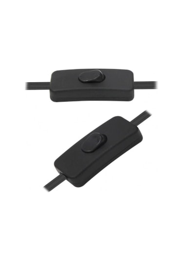 Arapuarlı Aç Kapa Anahtarlı Fişli Kablo Duy 2 Metre Siyah 1656