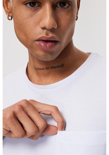 Lee Cooper Twıngo Erkek O Yaka Pike T Shırt Beyaz 16378 Beyaz