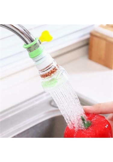 Jms 360 Derece Dönen Duş Mutfak Su Filtresi Musluk Kafası Memesi With Filter Stone Pembe