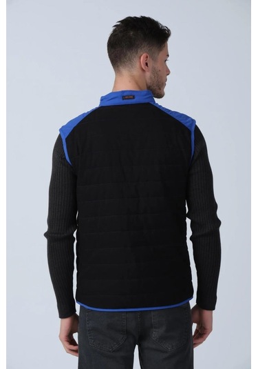 Alexandergardı Renk Detaylı Yelek E25-605yelek Lacivert