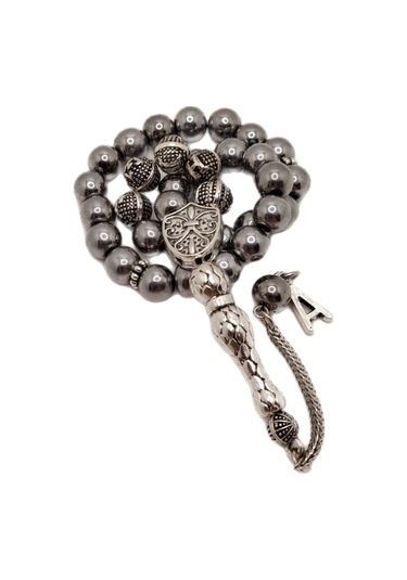 Han Ticarethane İsme Özel Gümüş Hematit Taşlı Tesbih Soru&cevap Kısmından Yazılmasını İstediğiniz İsmi Belirtiniz