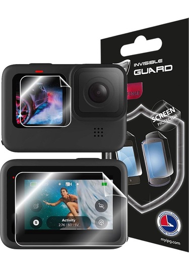 IPG GoPro Hero 11 Action Kamera Ekran Koruyucu (2x Arka ve 1x Ön)