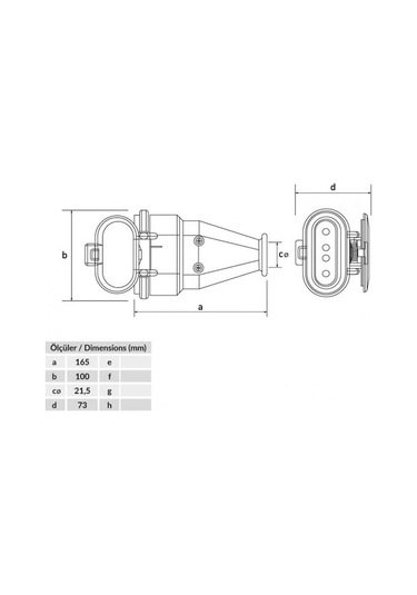 Bemis (by1-2504-2311) 25/40a Yassı Uzatma Priz
