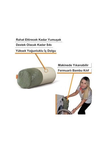 Beddo™ Bambu Serisi | Ortopedik | Araç Boyun Yastığı