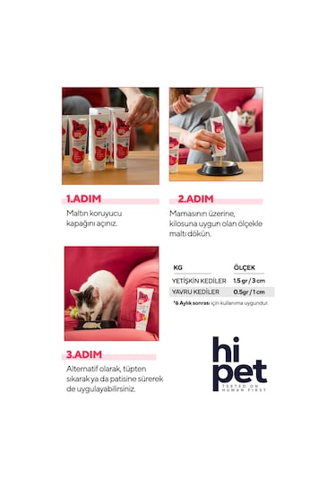 HiPet Tüy Dökülme Engelleyici Kedi Maltı