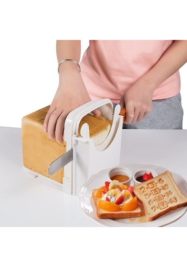 Ev Yapımı Ekmek İçin Ayarlanabilir Ve Katlanabilir Ekmek Dilimleyici Diğer