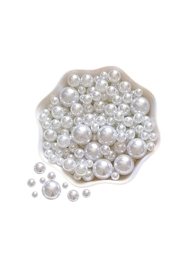 10 Mm Beyaz Renk Deliksiz Inci 30 Gr