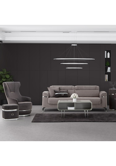 Veyron 3+1 Salon&oturma Odası Koltuk Takımı - Antrasit