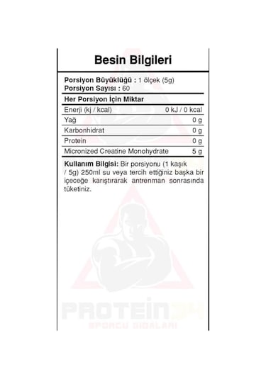 Bigjoy Sports CreaBig Micronized Creatine Powder 300 G Aromasız