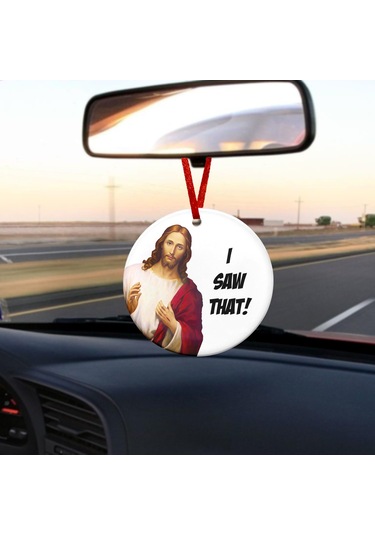 Qingmipy "özel Tasarım Beyaz Seramik Noel Süsü - İsa'nın Doğuşu Temalı Dekor, Hediye" Çok Renkli