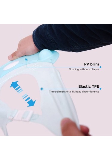 Sones Bebek Şampuanı Su Geçirmez Kulak Koruması Ayarlanabilir Duş Bonesi Pembe