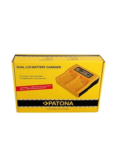 Patona İkili Lcd Ekranlı Usb Şarj Aleti Fuji Np-w235