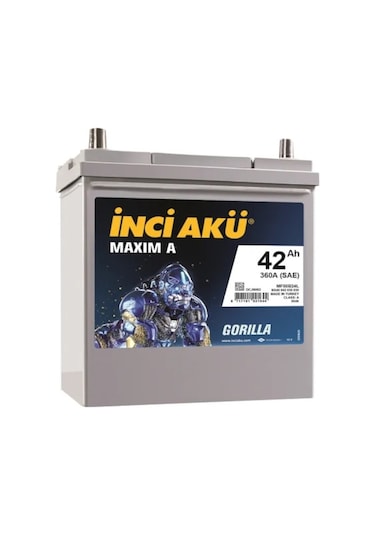 İnci 12V 42 Ah Amper Asıa İnce Kutup Akü