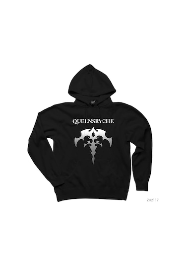 Queensryche Blade Siyah Kapşonlu Sweatshirt Hoodie Siyah