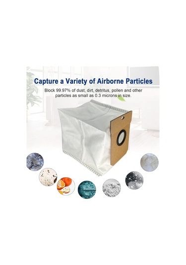 Snoweagle Vıomı Alpha 3 Pro / Haier 11 Robot Süpürge İçin 8 Adet Toz Torbası