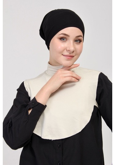 Düz Balıkçı Yakalı Kurtarıcı Boyunluk Krem