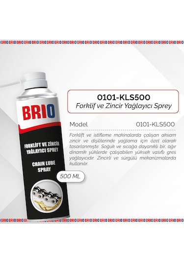 Brio Forklift Ve Zincir Yağlayıcı Sprey 500 ML