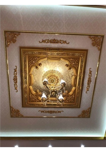 Kare Altın Saray Tavan 120x120 Cm