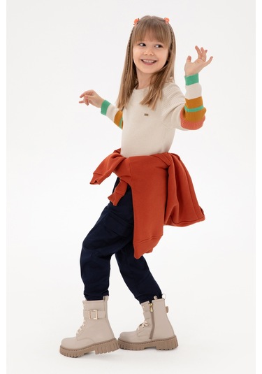 U.s. Polo Assn. Kız Çocuk Krem Kazak /triko 50297224-vr071 Krem