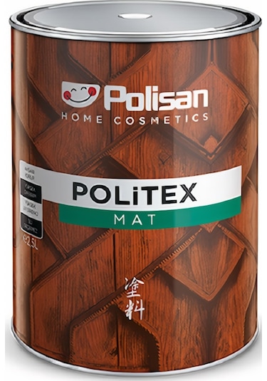 Polisan Politex Mat Vernikli Ahşap Koruyucu 2,5Lt Ceviz