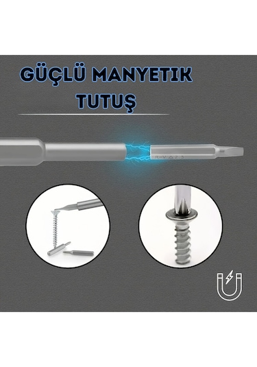 Depomega Elektronikçi Saatçi Hassas Mıknatıslı Tornavida Seti 24'lü