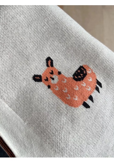 Tei-tei Yenidoğanlar İçin Pamuklu Battaniye, Yatak İçin 229888083 Bej