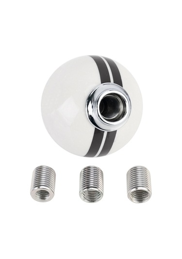 Sones Evrensel Araç Top Şekli Modifiye Reçine Değiştirici Manuel 5 Vitesli Vites Topuzu Siyah