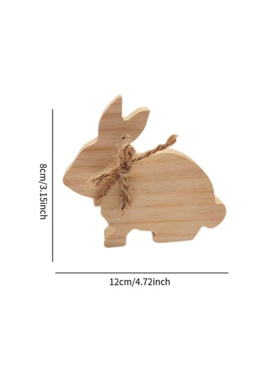 Pazly Tavşan Suntek Stil-b Orta Masaüstü İşareti Ahşap Cv