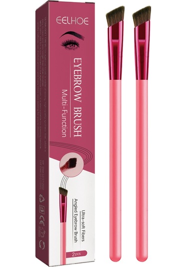 Wezone 2 Adet Çok Fonksiyonlu Kaş Fırçası - İnce Tüy, Dürtmeyen, Su Ve Ter Dayanıklı, Doğal立体 Göz Kaşları İçin