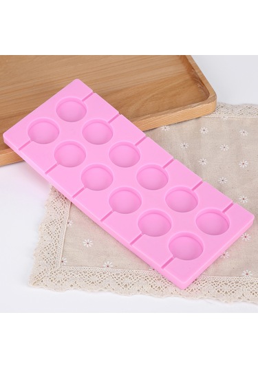 Ximistore9 12'li Dairesel Şekerleme Silikon Kalıbı - Isı Dayanıklı, Dıy Tatlı, Kek, Kurabiye Yapımı Diğer