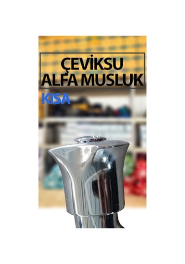 Alfa Model Kısa Tip Musluk 1/2" Pirinç İç Mekanizma Krom Kaplama
