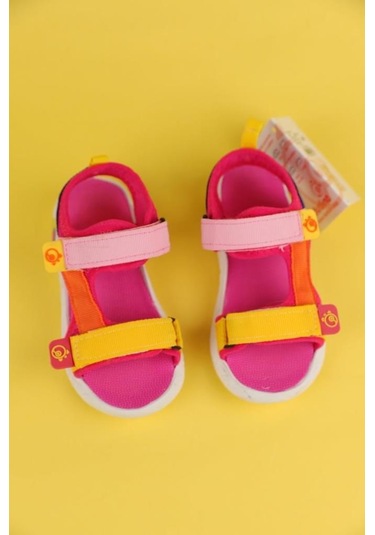 Dudino Coconut Hafif Taban Işıklı Ortopedik Çocuk Sandalet Pembe