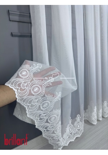 Tül Perde Brillant Marka Tt Zemin Etek İşleme Amazon Desen Çok Renkli
