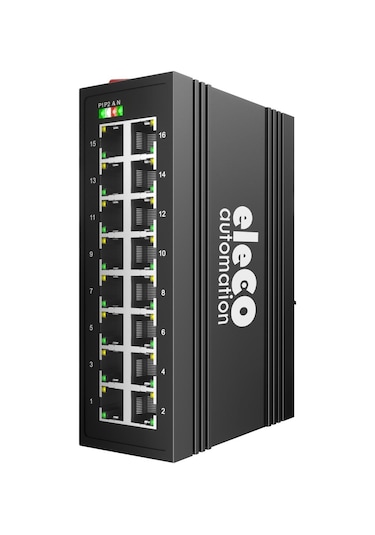 Eleco ELOS-S5-16TX 16 Port Endüstriyel Yönetimsiz Ethernet Swıtch