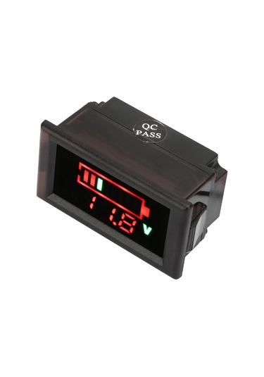 Ximistore9 Su Geçirmez Elektrikli Araç Akıllı Göstergesi - Gerçek Zamanlı Voltaj, Akım Yüzdesi Ve Pil Seviyesi Gösterici Dc 6-120v