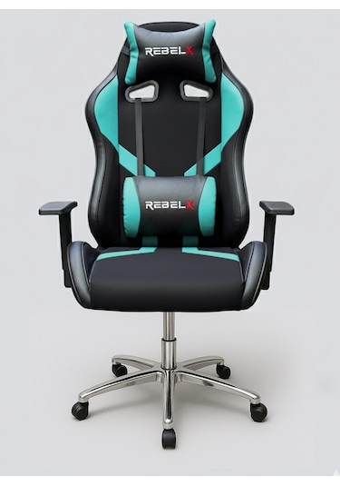 Oyuncu Koltuğu Basic Krom Ayak Turkuaz Renk