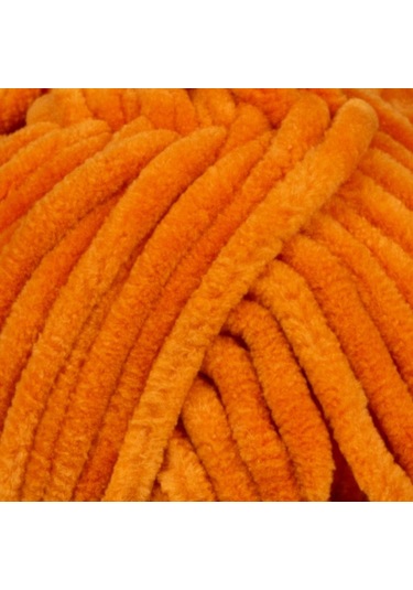 Kürkçü Han Kadife 100gr 95mt Örgü İpi Turuncu