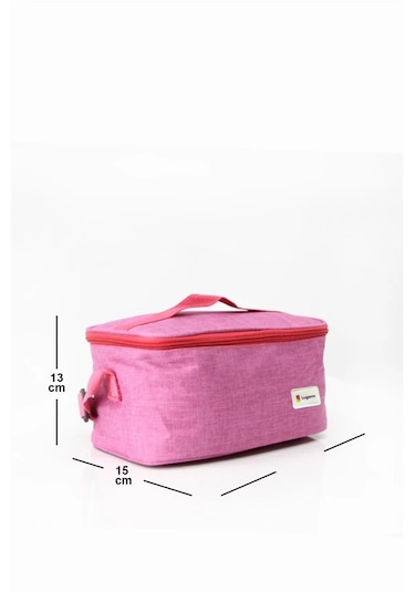 Termoslu Beslenme Çantası Pembe Renk