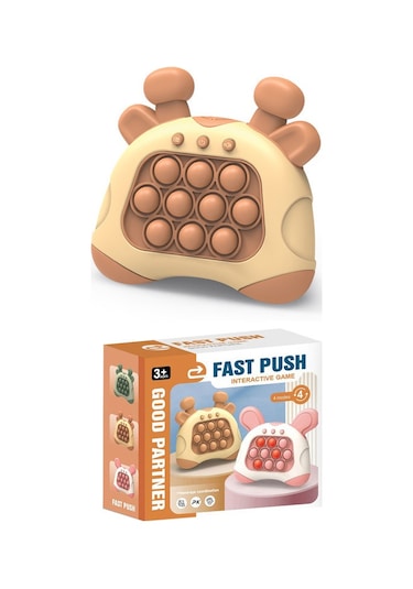 Seviyeleri Geçin Ve Mini Oyun Konsollarınu Hızlıca İtin Rodent Pioneer Köstebek Patlat Oyuncak Yapboz Dekompresyon İngilizce Versiyon Kahverengi